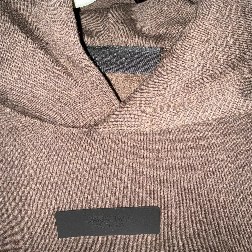 Brand new Fear of God men’s medium Heather Wood color fleece hoodie - Picture 7 of 8